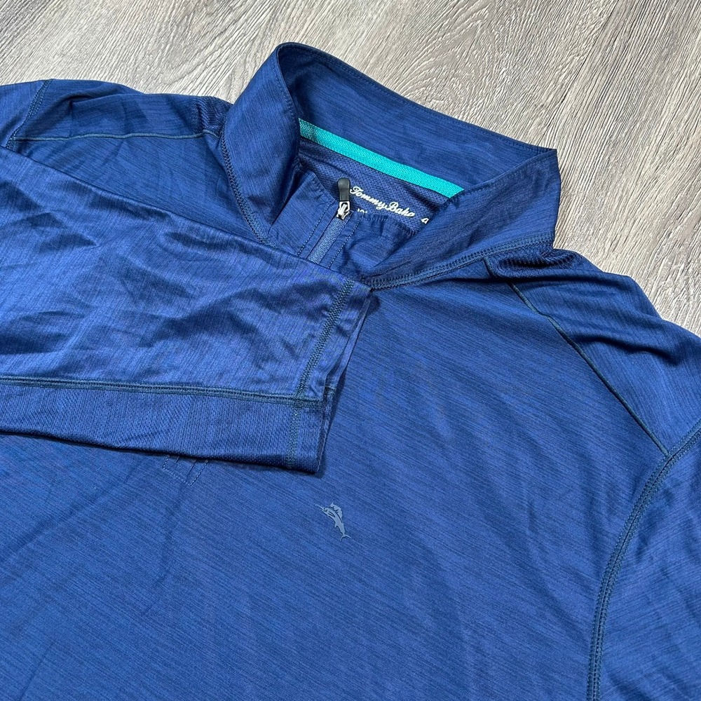 Tommy Bahama Pullover‎ 3XLB 3XB Big Blue IslandZone Quarter Zip 1/4 Performance